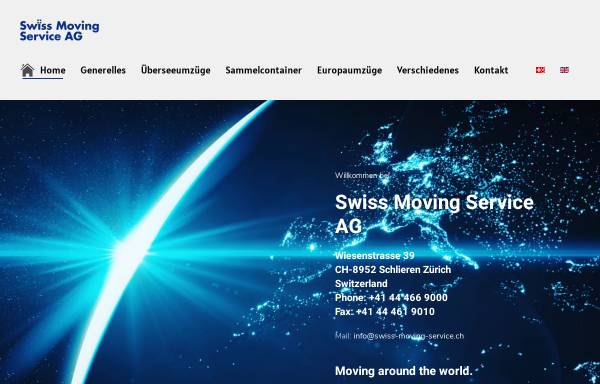 Vorschau von www.swiss-moving-service.ch, Swiss Moving Service AG
