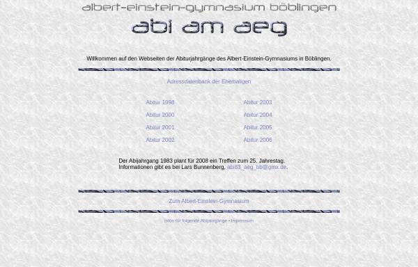 Vorschau von www.abi-aeg.de, Böblingen - Albert-Einstein-Gymnasium (AEG)