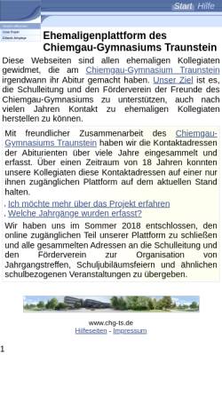 Vorschau der mobilen Webseite www.chg-ts.de, Traunstein - Chiemgau-Gymnasium