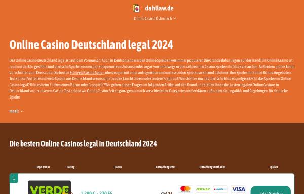 Vorschau von www.dahllaw.de, DAHL Rechtsanwälte & Advokater