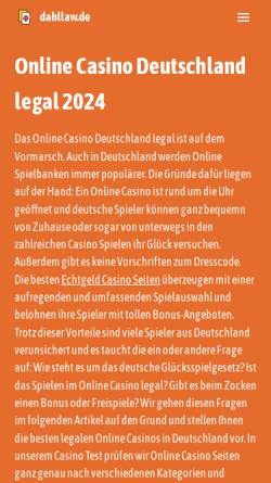 Vorschau der mobilen Webseite www.dahllaw.de, DAHL Rechtsanwälte & Advokater