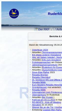 Vorschau der mobilen Webseite www.ruderklub-flensburg.de, Ruderklub Flensburg e.V.