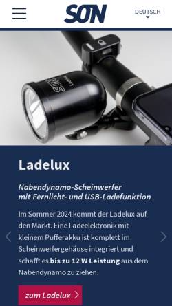 Vorschau der mobilen Webseite nabendynamo.de, Wilfried Schmidt Maschinenbau