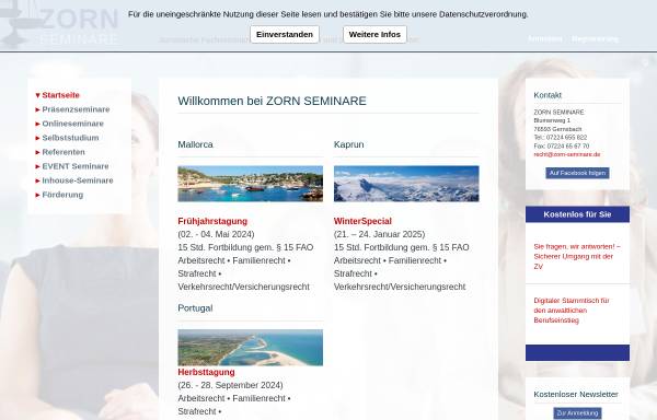 Vorschau von www.zorn-seminare.de, Zorn-Seminare