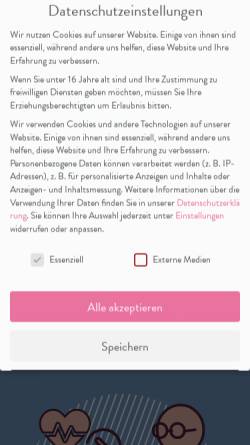 Vorschau der mobilen Webseite www.schwulenberatungberlin.de, Schwulenberatung Berlin