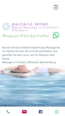 Vorschau der mobilen Webseite www.massage-home.de, Ahmet Özel