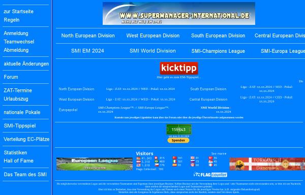 Vorschau von www.supermanager-international.de, Online-Fussballmanager