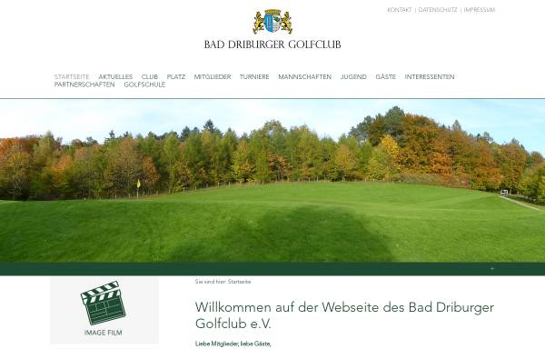 Vorschau von www.bad-driburger-golfclub.de, Bad Driburger Golfclub e.V.