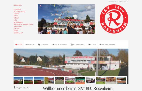 Vorschau von www.tsv1860-ro.de, TSV 1860 Rosenheim