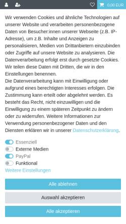 Vorschau der mobilen Webseite www.schneeschuhe.de, Winterwandern mit Schneeschuhen - Manfred Clarck