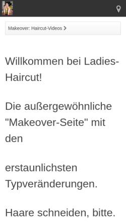 Vorschau der mobilen Webseite www.ladies-haircut.eu, Ladies-Haircut S. Gaertner