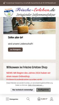Vorschau der mobilen Webseite www.frische-erleben.de, Frische-erleben.de Jörg Wille