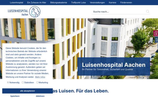 Vorschau von www.luisenhospital.de, Luisenhospital