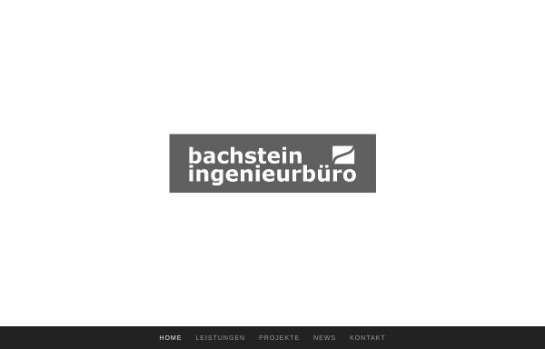 Vorschau von www.bachstein.info, Ingenieurbüro Bachstein
