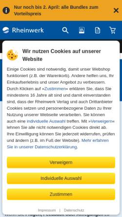 Vorschau der mobilen Webseite openbook.rheinwerk-verlag.de, Einstieg in ASP.NET