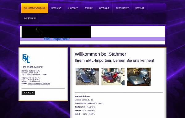 Vorschau von www.stahmer-nf.de, Stahmer Gespannbau
