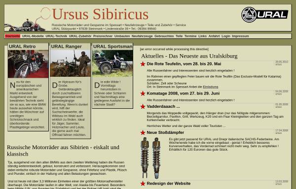 Vorschau von ursus-sibiricus.de, Ursus Sibiricus