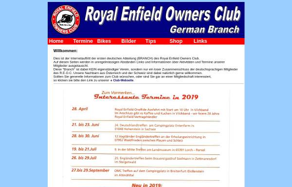Vorschau von www.reoc.de, Royal Enfield Owners Club