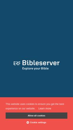 Vorschau der mobilen Webseite www.bibleserver.com, Bibleserver.com