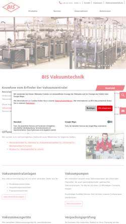 Vorschau der mobilen Webseite www.bis-vakuumtechnik.de, BIS Vakuumtechnik GmbH