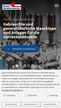 Vorschau der mobilen Webseite www.kahlschlichterle.de, Kahl & Schlichterle GmbH