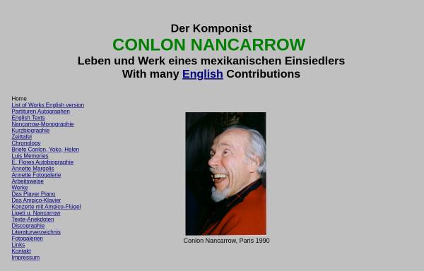 Vorschau von www.nancarrow.de, Conlon Nancarrow