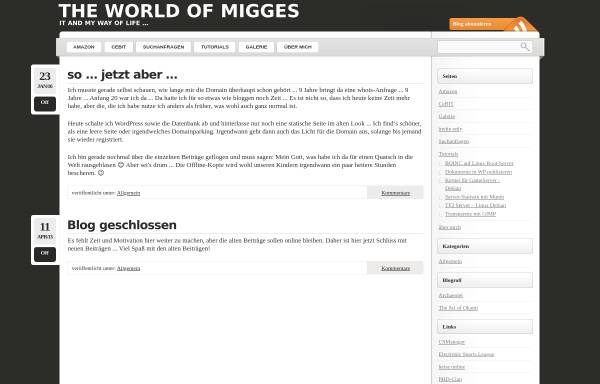 Vorschau von migges.net, Migges