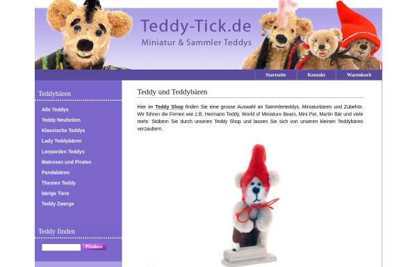 Vorschau von www.teddy-tick.de, Teddy-Tick
