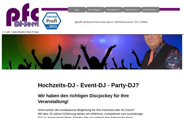 Vorschau von www.party-for-all.de, Party For All