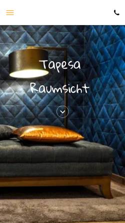 Vorschau der mobilen Webseite www.tapesa.de, Tapesa Raumausstatter-Einkauf e.G.