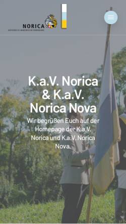 Vorschau der mobilen Webseite norica.org, Norica Wien
