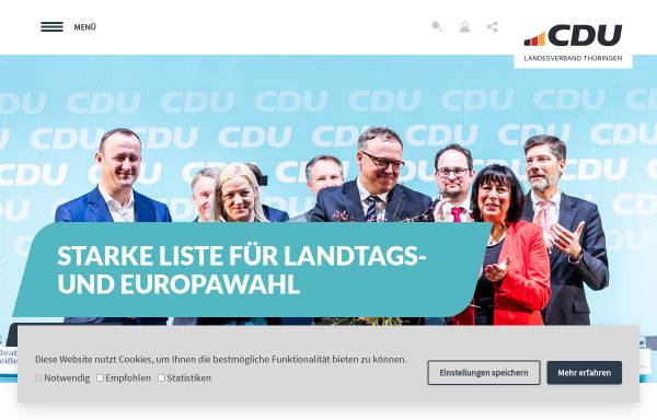 Vorschau von www.cdu-thueringen.de, CDU Thüringen - Landesverband