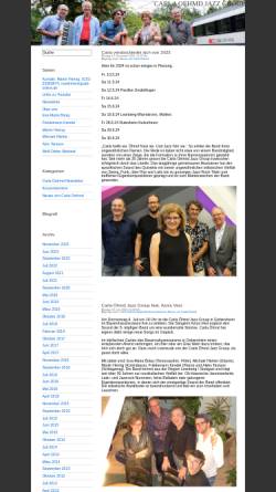Vorschau der mobilen Webseite www.carla-jazz.de, Carla Oehmd Jazz Group