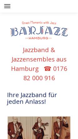 Vorschau der mobilen Webseite www.hamburg-barjazz.de, Stardust Hamburg