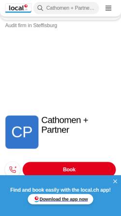 Vorschau der mobilen Webseite yellow.local.ch, Cathomen-Partner Treuhand