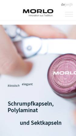 Vorschau der mobilen Webseite www.morlo.de, Morlo GmbH
