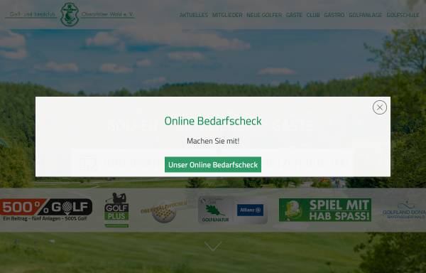 Vorschau von www.glcoberpfaelzerwald.de, Golf- und Landclub Oberpfälzer Wald e.V.