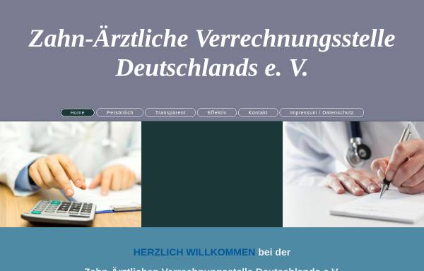Vorschau von www.zvd-ev.de, Zahnärztliche Verrechnungsstelle Deutschlands e.V.