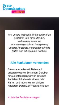 Vorschau der mobilen Webseite www.fdp-bw.de, FDP-BW Weblog