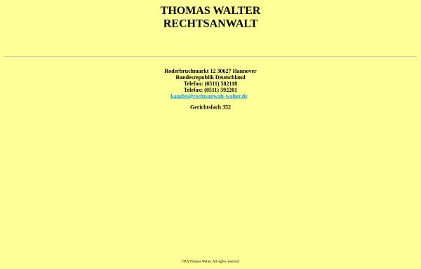 Vorschau von www.rechtsanwalt-walter.de, Walter Thomas