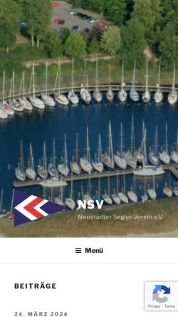 Vorschau der mobilen Webseite nsv-neustadt.de, NSV - Neustädter Segelverein
