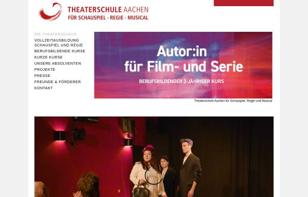 Vorschau von www.theaterschule-aachen.de, Theaterschule Aachen