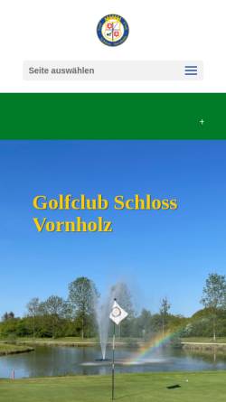 Vorschau der mobilen Webseite www.gcsv.de, Golf Club Schloss Vornholz / Ostenfelde