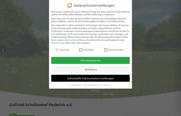 Vorschau von www.golfclub-peckeloh.de, Golfclub Schultenhof Peckeloh e.V.