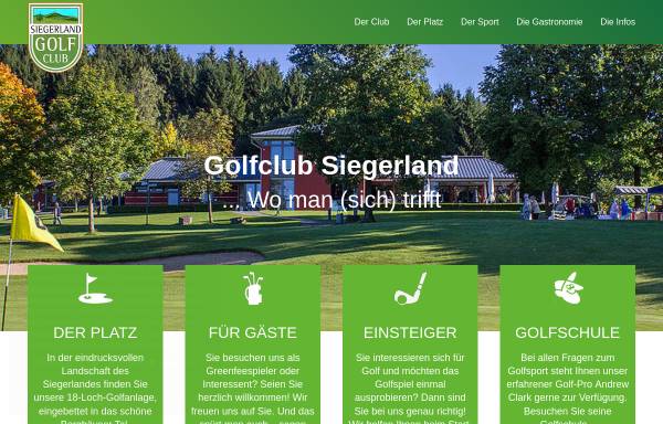 Vorschau von www.golfclub-siegerland.de, Golfclub Siegerland