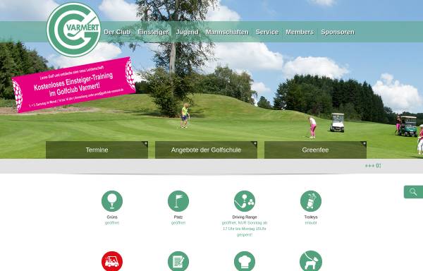 Vorschau von www.golfclub-varmert.de, Golfclub Varmert