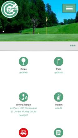 Vorschau der mobilen Webseite www.golfclub-varmert.de, Golfclub Varmert