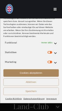 Vorschau der mobilen Webseite www.glckoeln.de, Golf- und Landclub Köln e.V.