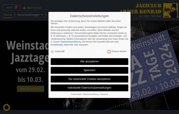 Vorschau von www.jak-weinstadt.de, Jazzclub Armer Konrad