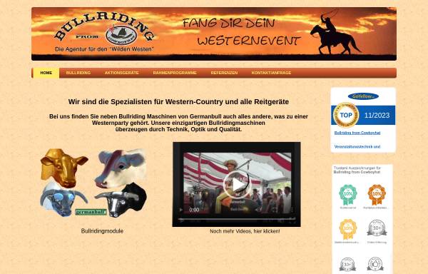 Vorschau von www.cowboyhat.de, Bullriding from Cowboyhat